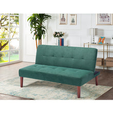 Load image into Gallery viewer, Fabric Upholstered 2 Seater Sofa Bed