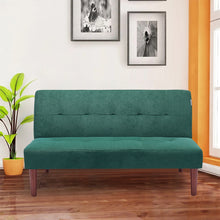 Load image into Gallery viewer, Fabric Upholstered 2 Seater Sofa Bed