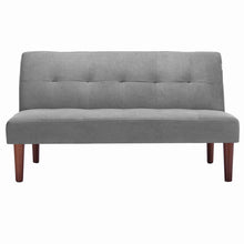 Load image into Gallery viewer, Fabric Upholstered 2 Seater Sofa Bed
