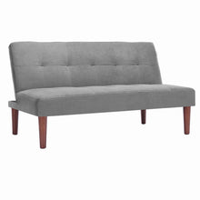 Load image into Gallery viewer, Fabric Upholstered 2 Seater Sofa Bed