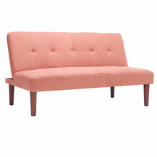 Load image into Gallery viewer, Fabric Upholstered 2 Seater Sofa Bed