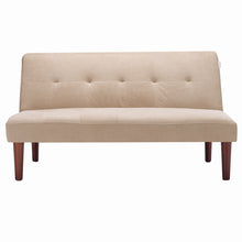 Load image into Gallery viewer, Fabric Upholstered 2 Seater Sofa Bed