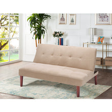 Load image into Gallery viewer, Fabric Upholstered 2 Seater Sofa Bed