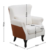 Load image into Gallery viewer, Livingandhome Think Padded Coney Suede Armchair Single Sofa, JM2162