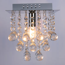 Load image into Gallery viewer, Square Crystal Semi Flush Light
