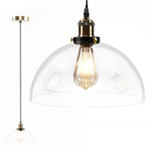 Load image into Gallery viewer, Industrial Pendant Light Glass Lamp Ceiling Lampshade, Semicircle Shape