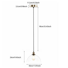 Load image into Gallery viewer, Industrial Pendant Light Glass Lamp Ceiling Lampshade, Semicircle Shape