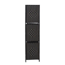 Load image into Gallery viewer, Panel Folding Room Divider Privacy Separator Screen with Shelf