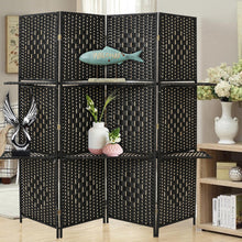 Load image into Gallery viewer, Panel Folding Room Divider Privacy Separator Screen with Shelf