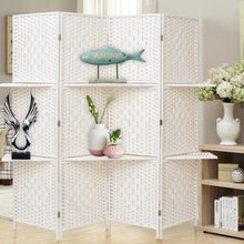 Load image into Gallery viewer, Panel Folding Room Divider Privacy Separator Screen with Shelf