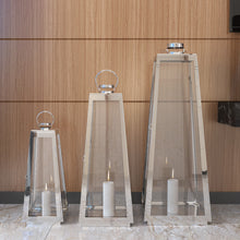 Load image into Gallery viewer, Candle Holder Floor Stainless Steel Lantern