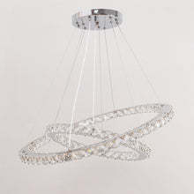 Load image into Gallery viewer, White LED Chandelier Lamp Wire Pendant Crystal Ceiling Lights