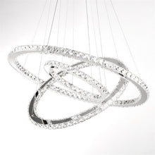 Load image into Gallery viewer, White LED Chandelier Lamp Wire Pendant Crystal Ceiling Lights