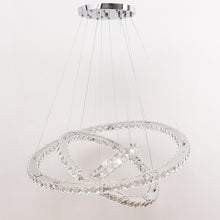 Load image into Gallery viewer, White LED Chandelier Lamp Wire Pendant Crystal Ceiling Lights