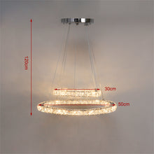 Load image into Gallery viewer, Dimming LED Chandelier Lamp Wire Pendant Crystal Ceiling Lights