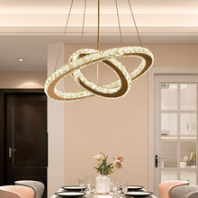 Load image into Gallery viewer, Dimming LED Chandelier Lamp Wire Pendant Crystal Ceiling Lights