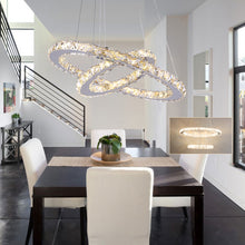 Load image into Gallery viewer, Dimming LED Chandelier Lamp Wire Pendant Crystal Ceiling Lights