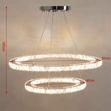 Load image into Gallery viewer, Dimming LED Chandelier Lamp Wire Pendant Crystal Ceiling Lights