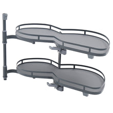 Load image into Gallery viewer, 2 Tier Corner Pull Out Shelving Unit Kitchen Storage Cabinet Tray