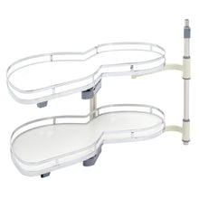 Load image into Gallery viewer, 2 Tier Corner Pull Out Shelving Unit Kitchen Storage Cabinet Tray