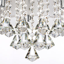 Load image into Gallery viewer, 7-Light Modern Round Acrylic LED Semi Flush Mount with Crystal Accent