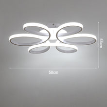 Load image into Gallery viewer, Modern Acrylic Petal LED Semi Ceiling Light