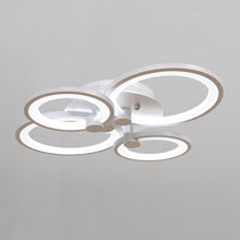 Load image into Gallery viewer, 4-Light Modern Circular LED Semi Flush Ceiling Light for Nordic Decor