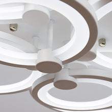 Load image into Gallery viewer, Livingandhome Modern Circular LED Semi Flush Ceiling Light for Nordic Decor, LG0425