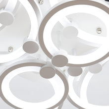 Load image into Gallery viewer, Livingandhome Modern Circular LED Semi Flush Ceiling Light for Nordic Decor, LG0426