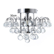 Load image into Gallery viewer, 3 Tiered Semi-Flush Mount Crystal Ceiling Light