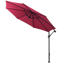 Load image into Gallery viewer, 3M Red Sun Parasol Hanging Banana Umbrella