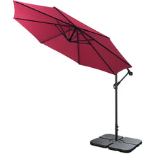 Load image into Gallery viewer, 3M Red Sun Parasol Hanging Banana Umbrella