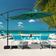 Load image into Gallery viewer, Garden 3M Banana Parasol Cantilever Hanging Sun Shade Umbrella Shelter with Base