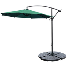 Load image into Gallery viewer, 3M Banana Parasol Patio Umbrella Sun Shade Shelter with Fan-shaped Base