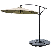 Load image into Gallery viewer, 3M Banana Parasol Patio Umbrella Sun Shade Shelter with Fan-shaped Base