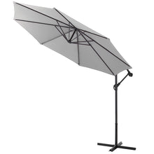 Load image into Gallery viewer, 3M light grey Sun Parasol Hanging Banana Umbrella