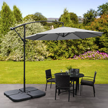 Load image into Gallery viewer, 3M light grey Sun Parasol Hanging Banana Umbrella
