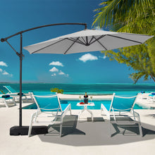 Load image into Gallery viewer, Garden 3M Banana Parasol Cantilever Hanging Sun Shade Umbrella Shelter with Base