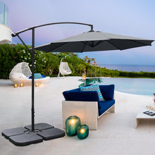 Load image into Gallery viewer, 3M Banana Parasol Patio Umbrella Sun Shade Shelter with Petal Base