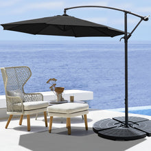 Load image into Gallery viewer, 3M Banana Parasol Patio Umbrella Sun Shade Shelter with Fan-shaped Base