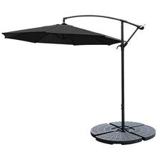Load image into Gallery viewer, 3M Banana Parasol Patio Umbrella Sun Shade Shelter with Fan-shaped Base