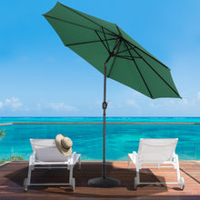 Load image into Gallery viewer, 3M Parasol Umbrella Patio Sun Shade Crank Tilt with Round Base