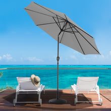 Load image into Gallery viewer, 3M Parasol Umbrella Patio Sun Shade Crank Tilt with Round Base