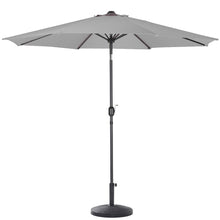 Load image into Gallery viewer, 3M Parasol Umbrella Patio Sun Shade Crank Tilt with Round Base