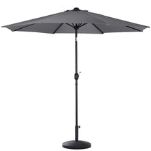 Load image into Gallery viewer, 3M Parasol Umbrella Patio Sun Shade Crank Tilt with Round Base