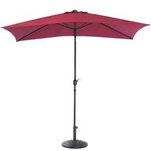 Load image into Gallery viewer, 2x3M Parasol Umbrella Patio Sun Shade Crank Tilt with Round Base