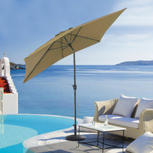 Load image into Gallery viewer, 2x3M Parasol Umbrella Patio Sun Shade Crank Tilt with Round Base