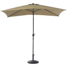 Load image into Gallery viewer, 2x3M Parasol Umbrella Patio Sun Shade Crank Tilt with Round Base
