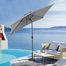 Load image into Gallery viewer, 2x3M Parasol Umbrella Patio Sun Shade Crank Tilt with Round Base