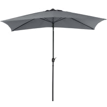 Load image into Gallery viewer, Livingandhome Rectangular Rotating Patio Parasol for Outdoor Sunshade and Drizzle, LG0452